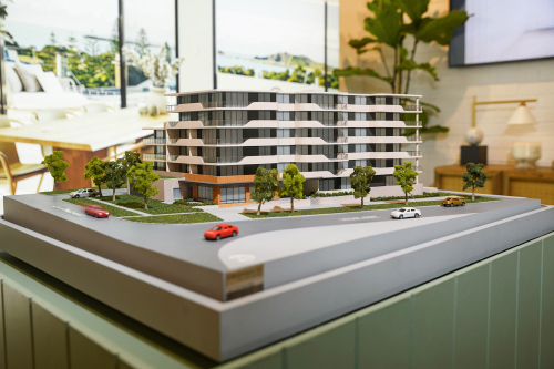 Residential + Retail scale model for Premier 3D