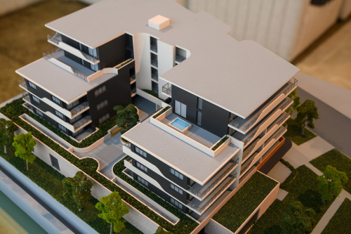 Residential  Retail scale model in Coffs Harbour for Premier 3D