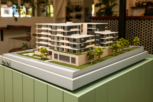 Residential + Retail scale model for Premier 3D